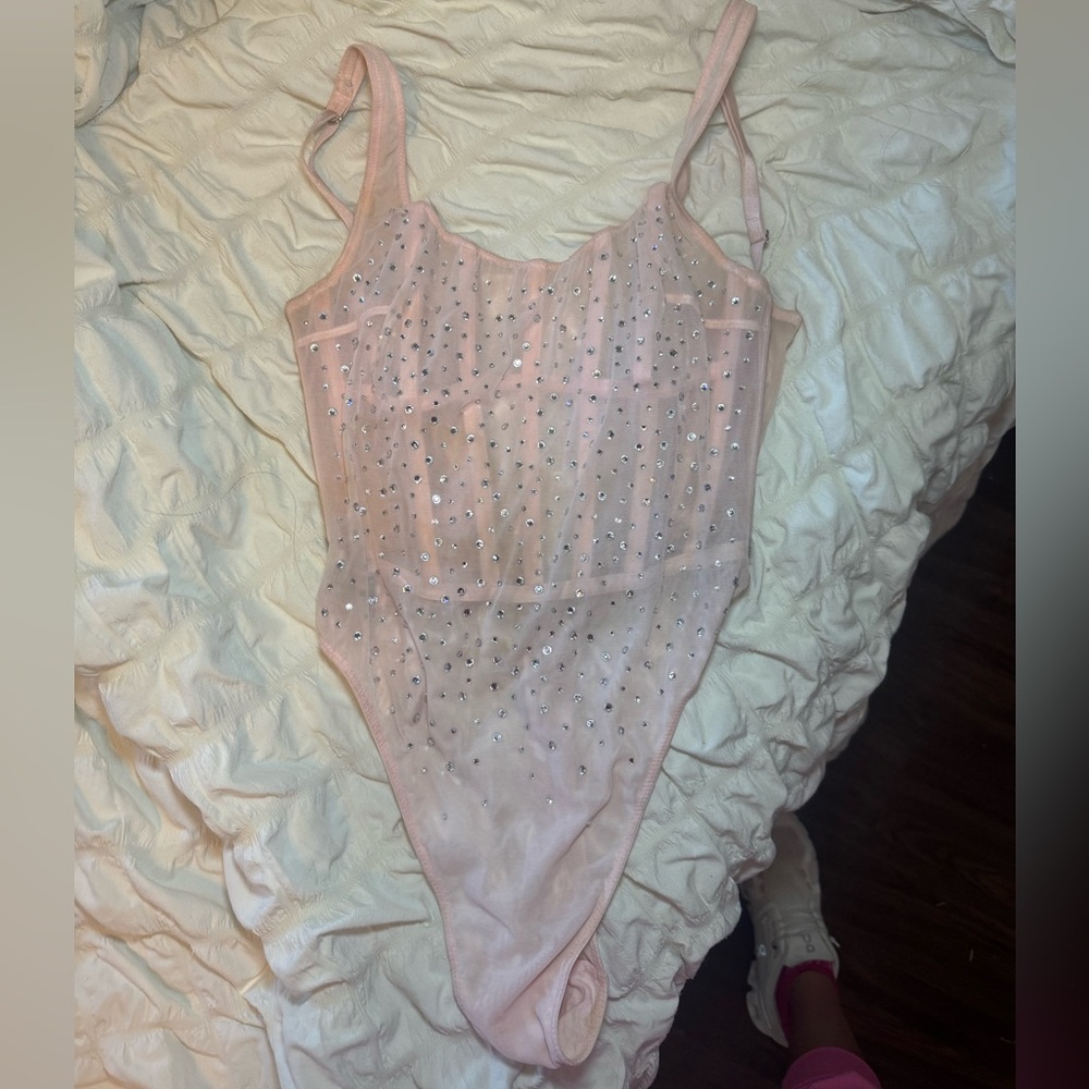 Victoria’s Secret rhinestone corset bodysuit